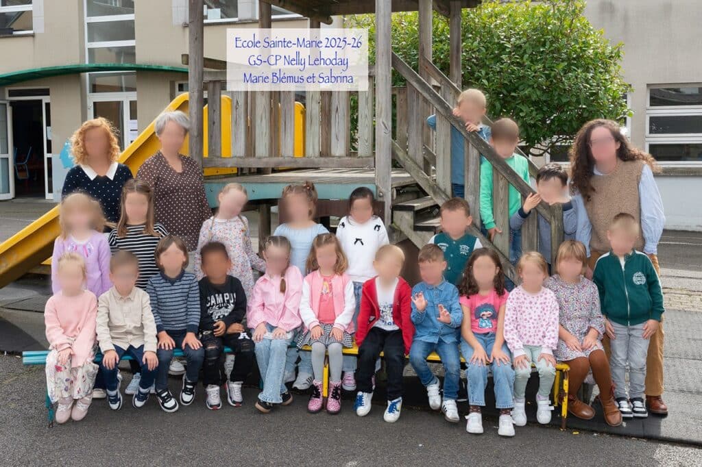 Groupe Ste-Marie GS CP Nelly Lehoday Marie Blémus - atelier photographie avranches photo groupe scolaire