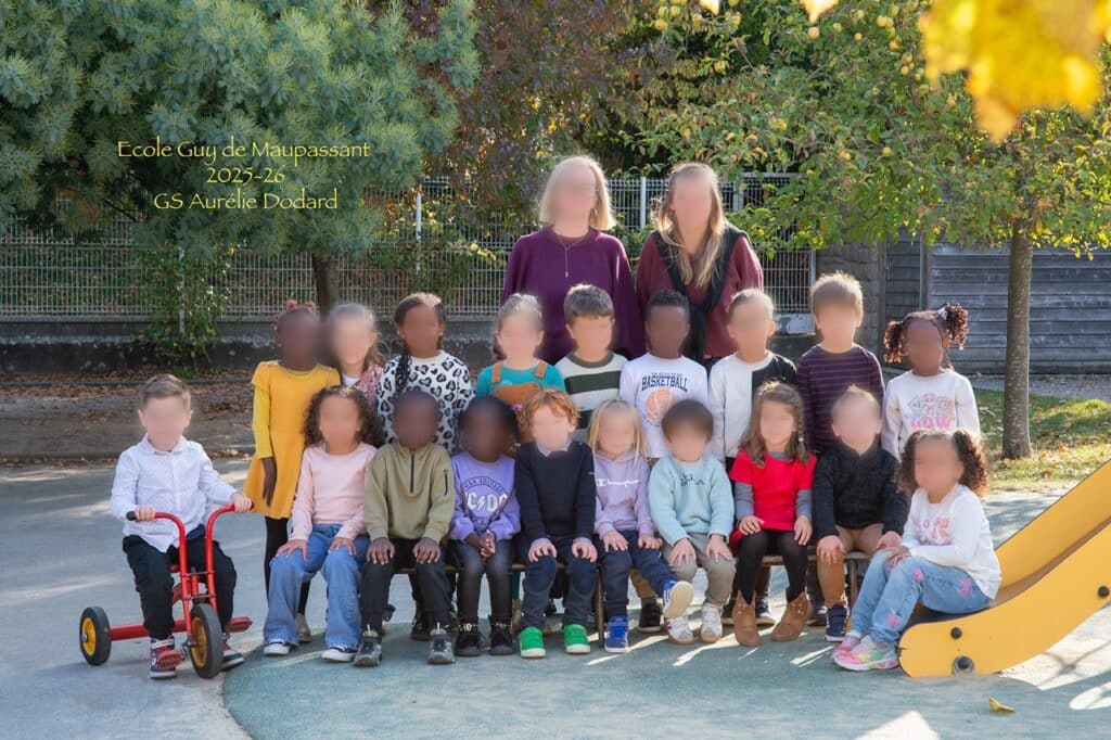 Groupe école G Maupassant GS Aurélie Dodard - atelier photographie avranches photo groupe scolaire